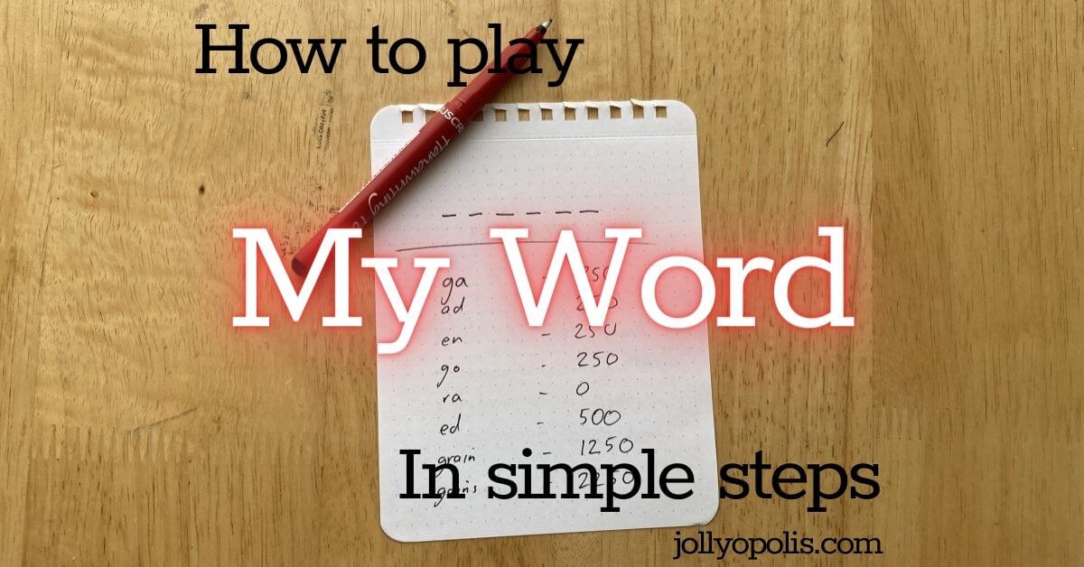 How to play My Word word game