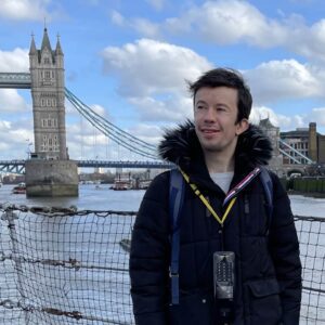 Photo of myself near Tower Bridge in London